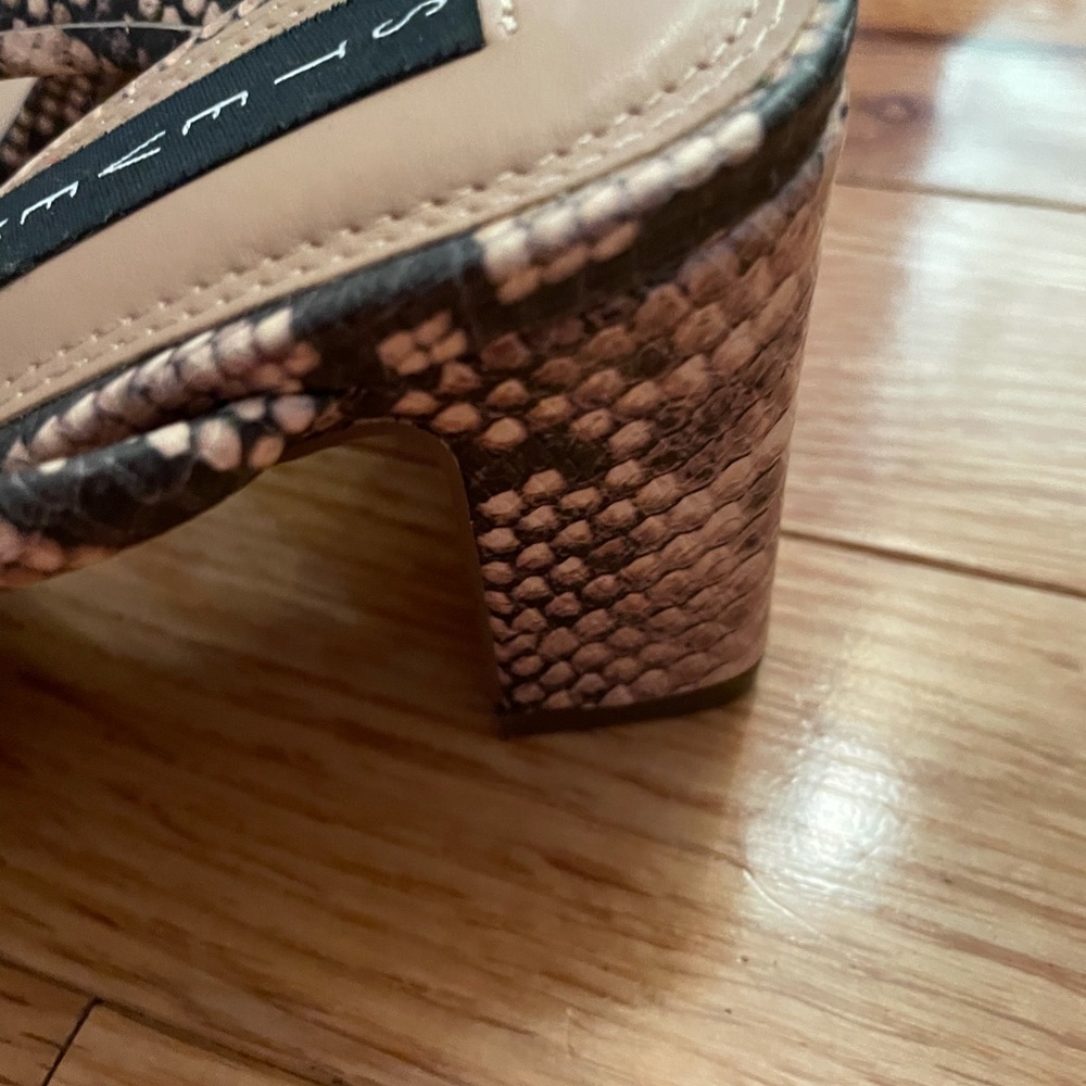 Steven By Steve Madden Python Heeled Sandals Size… - image 6